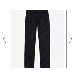 The Kooples Black Patterned Skinny Jeans